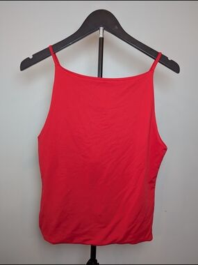 NWT Maeve Women's Size M Priscella Cami Anthropologie True Red Spaghetti Strap